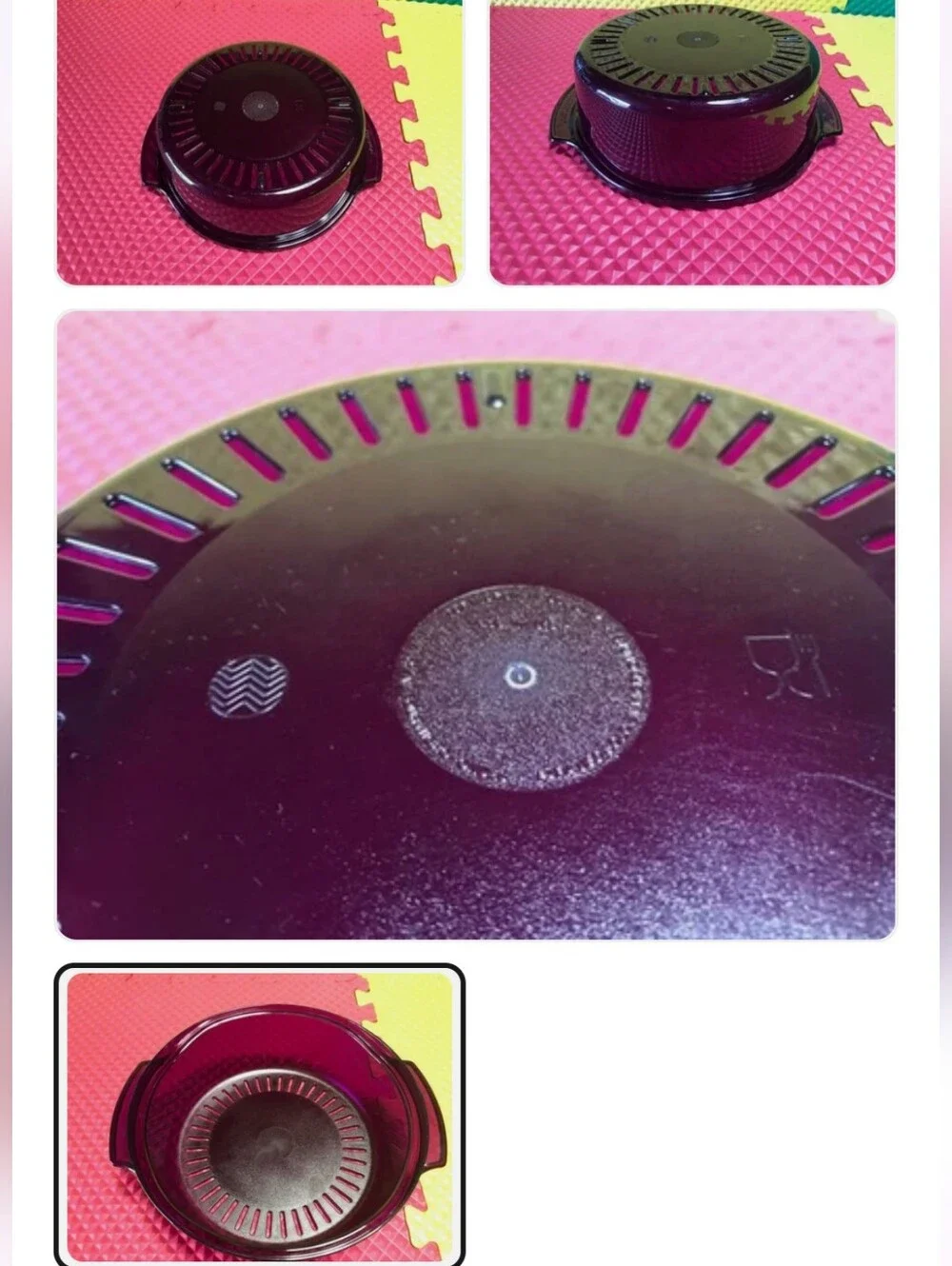 Tupperware TupperWave Stack Cooker Colander In Purple Or A Microwave Plate Cover